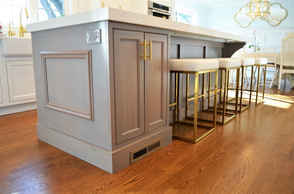 Transitional home design photo in Chicago