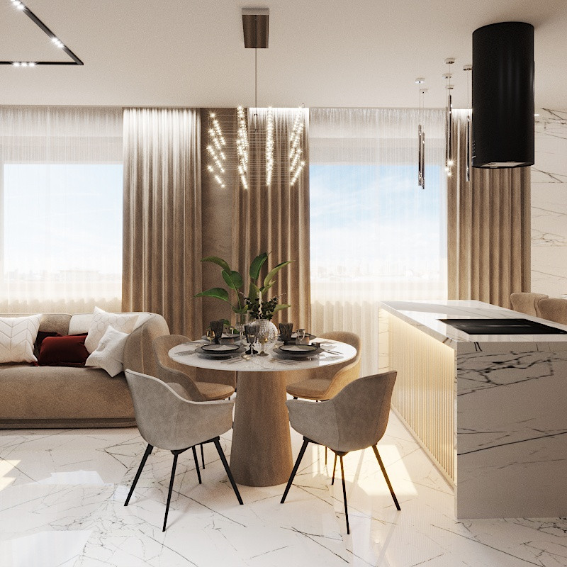 Дизайн квартиры 80 кв.м.