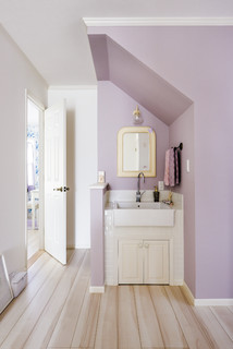 4 Decorazioni Da Parete In Legno Per Bagno – Rosa Viola Con Scritte Relax, Soak, Sdraiati, Respira – 30x10 Cm