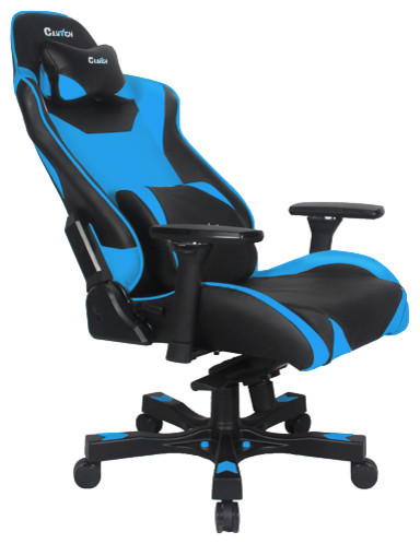 Clutch Throttle Series Bravo Gaming Chair Blue Contemporary Clutch Throttle Series Bravo Gaming Chair Blue Contemporary Chairs By Champ