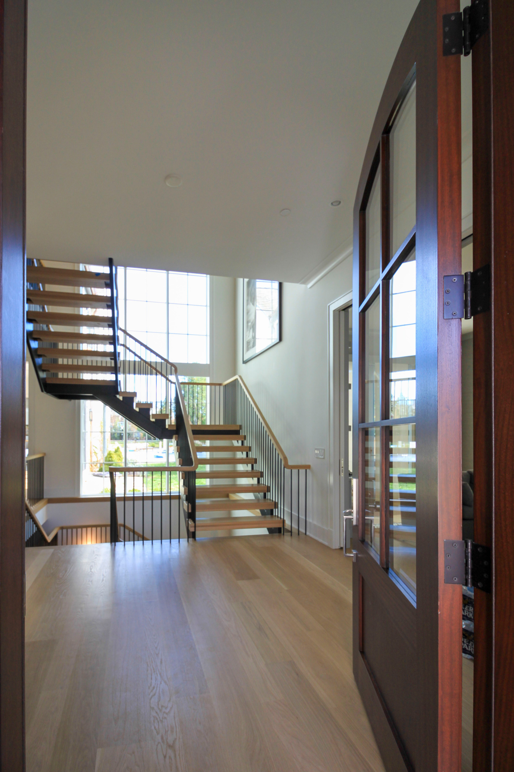 96_Dramatic cantilevered no-riser staircase, Bethesda, MD 20814