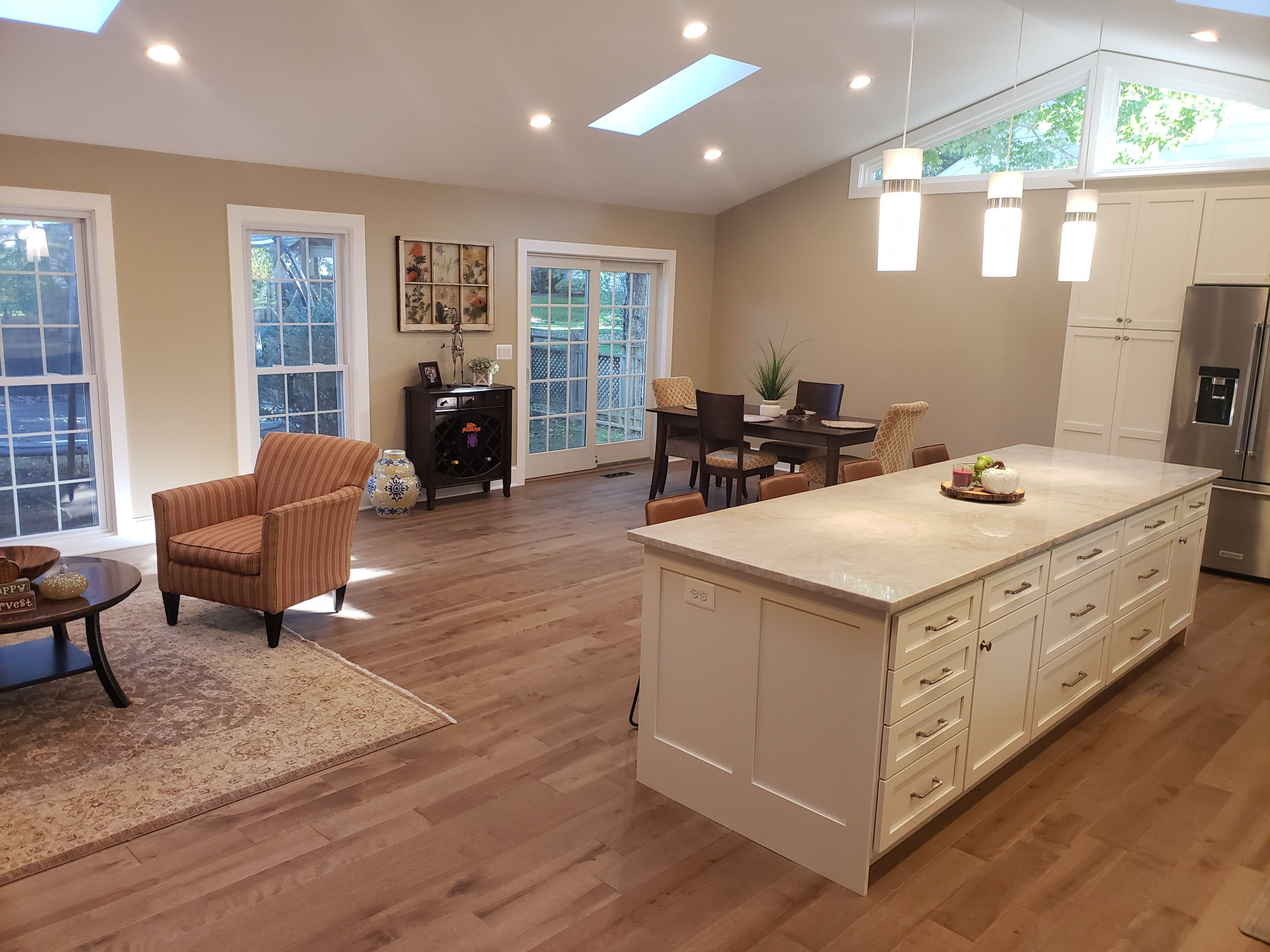 1st Floor Renovation with New Vaulted Ceilings