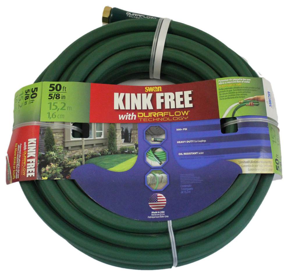 Swan Kink Free 5/8 in x 50 ft Garden Hose Traditional Garden Hoses