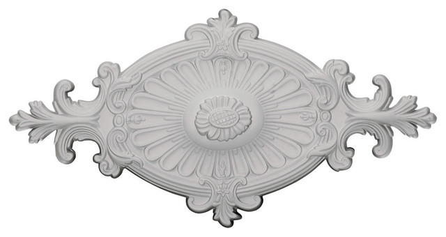 23 5 8 Od X 4 Id X 1 1 2 P Rose And Ribbon Ceiling Medallion