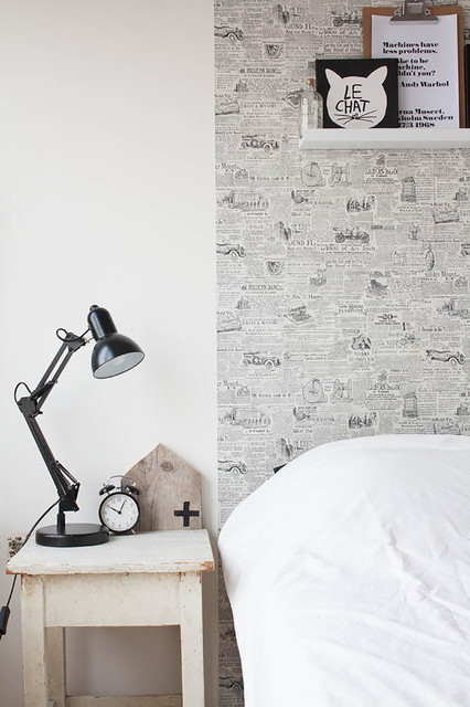 Scandinavian style on a budget in a small city apartment eclectic-bedroom