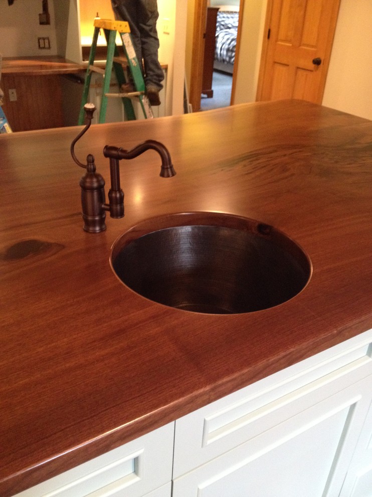 Example of a transitional kitchen design in Providence
