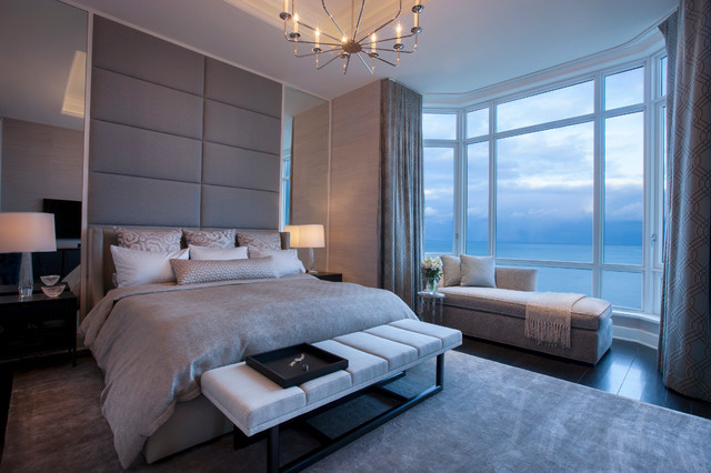 North Lakeview modern-schlafzimmer