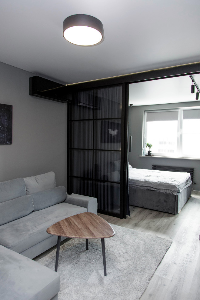 Спальня - гостиная из проекта в ЖК "Влюберцы"