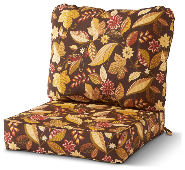 Outdoor 2-pc Deep Seat Cushion Set, Timberland Floral - Contemporary ...