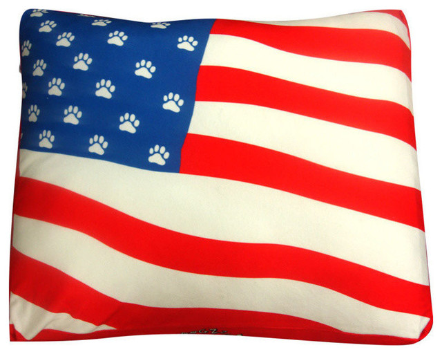 american flag dog bed