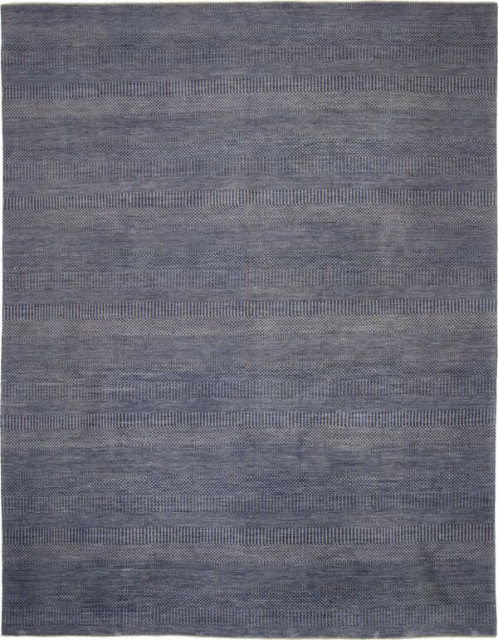 Shalom Brothers - Illusions I-64 - 2ft 6in x 9ft 0in Indigo