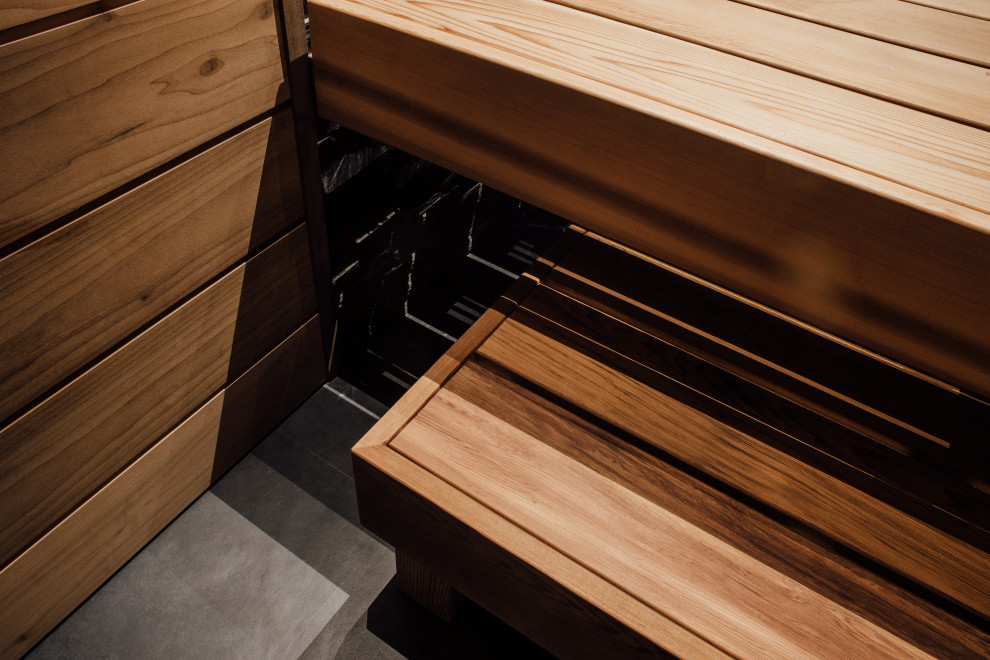 Полки из канадского кедра.