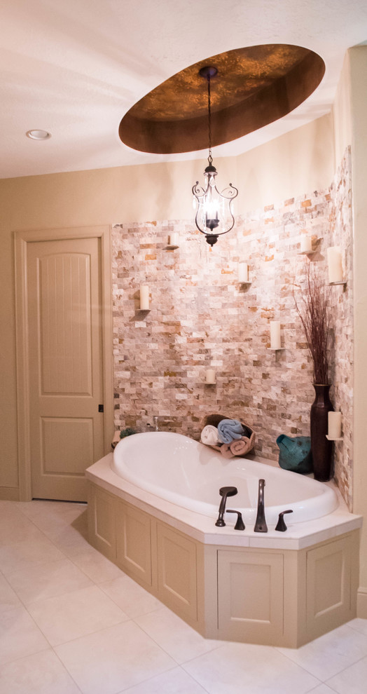 Example of a mountain style bathroom design in Houston