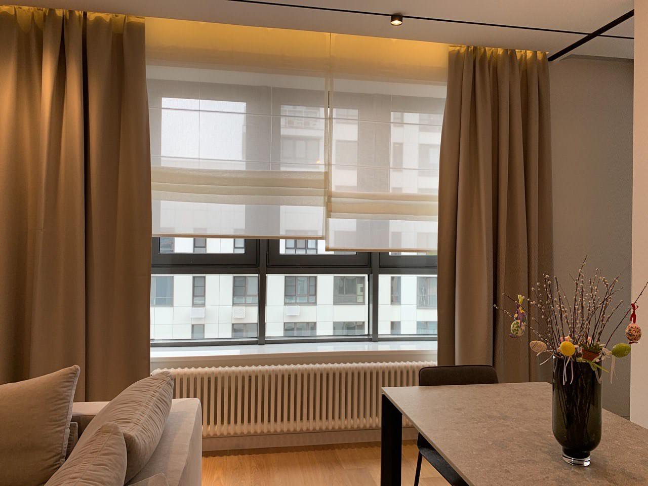 Текстильное оформление Московской квартиры