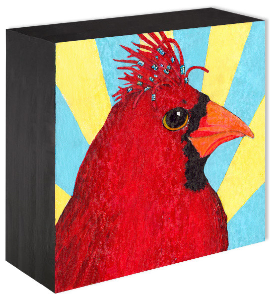 "Mo" Wood Panel Print Contemporary Prints And Posters by Dlynn's