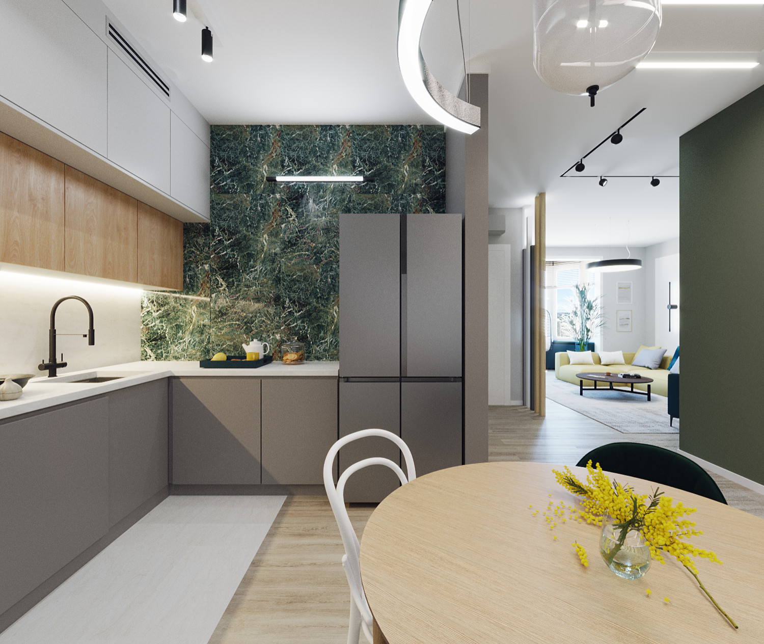 Современная квартира для молодой семьи