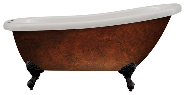 copper clawfoot tub