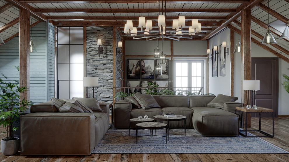 Мансардный этаж над гаражом.