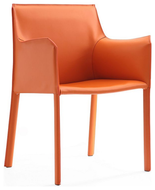 Paris Armchair, Coral - Midcentury - Dining Chairs - by Skyline Decor ...