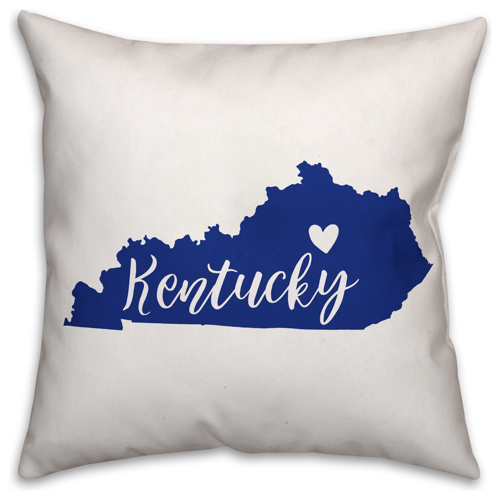 Kentucky State Pride Lexington Love Outdoor Throw Pillow Contemporary Outdoor Cushions And Pillows By Designs Direct Houzz