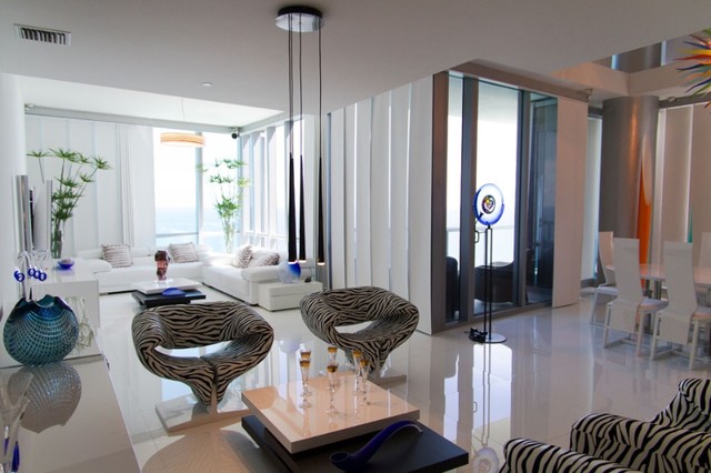 Penthouses contemporary-living-room