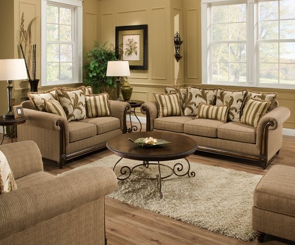 Simmons Upholstery - Tiki Upholstery 4 Piece Living Room Set - 8007-SLCO