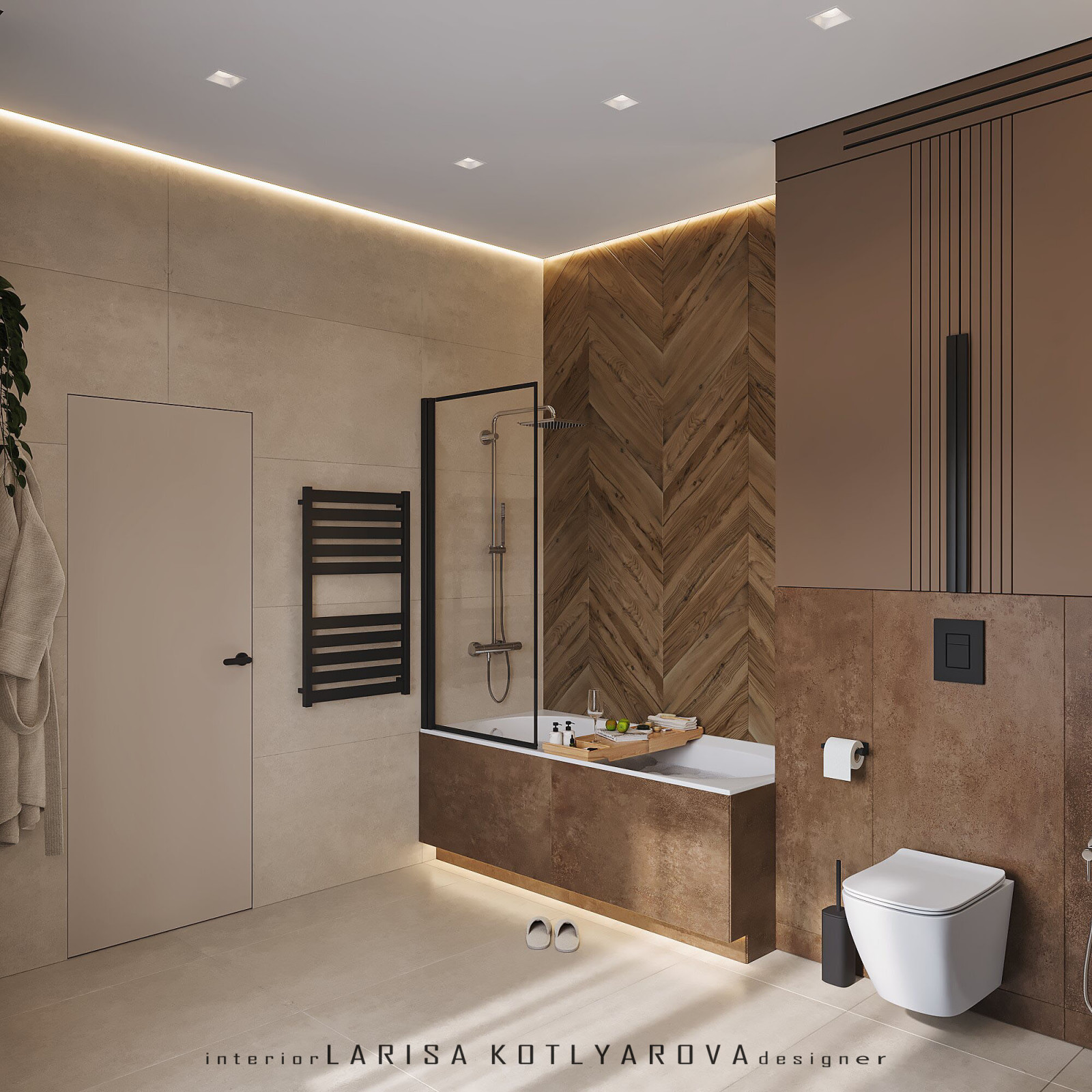 Дизайн-проект дома 105 кв.м. г. Ростов-на-Дону