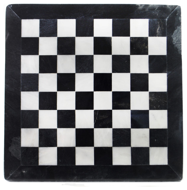 12"x12" Marble Chess Set Black & White Hand Made Superior Quality Carved Pieces 