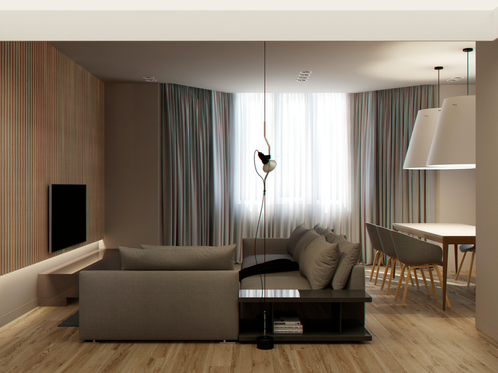 интерьер гостиной в стиле минимализм