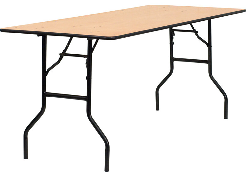 Natural Wood Folding Table Contemporary Folding Tables by