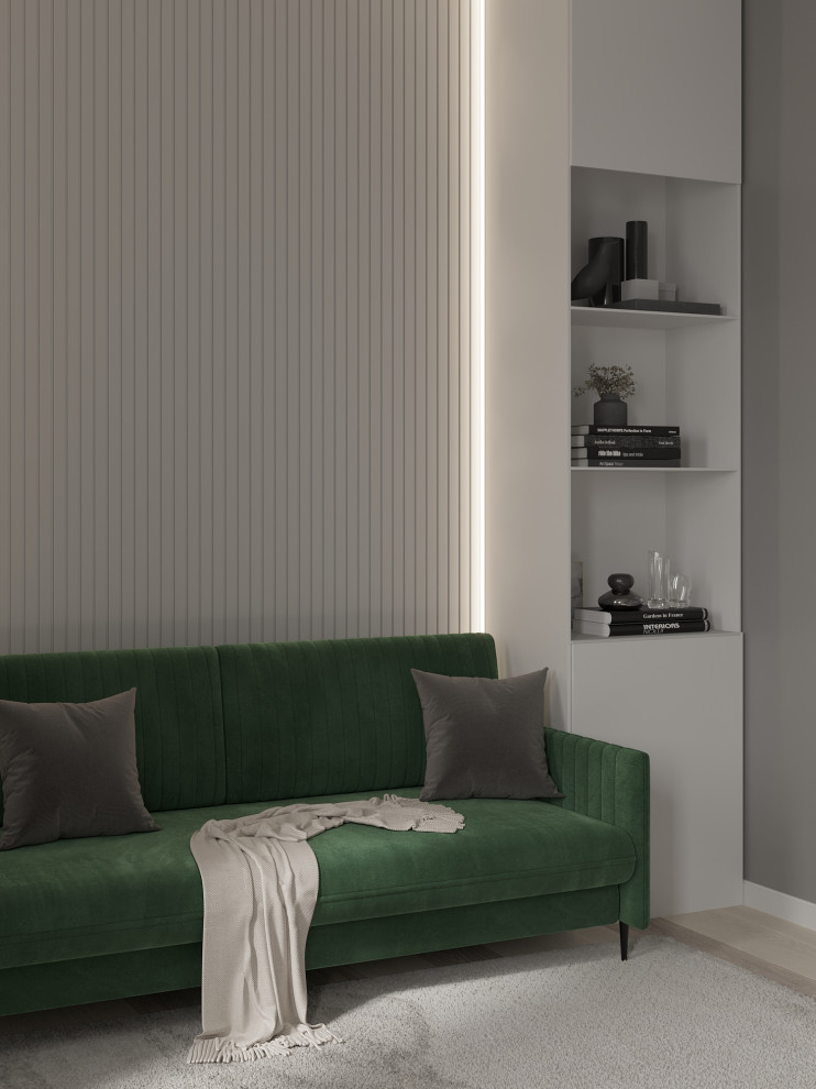 Гостевая комната в современном стиле с элементами арт-деко