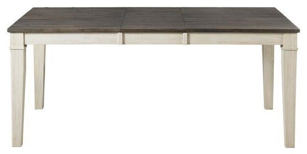 A-America Huron Leg Dining Table With Leaf, Cocoa-Chalk