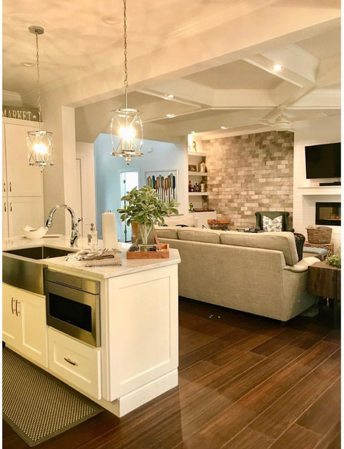 Great Room - Lake Retreat fusion-living-room