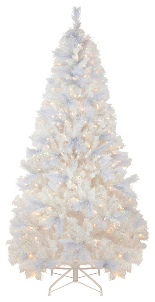 7.5' PreLit Seneca Spruce Artificial Christmas Tree, Dual Function LED