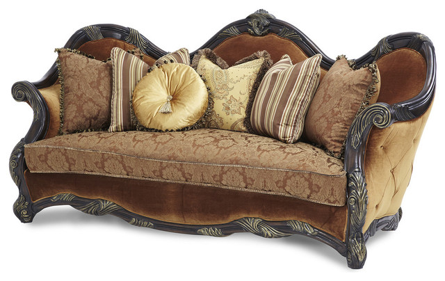 Aico Es Manor Fabric And Wood Trim Sofa Victorian Sofas By Aico Es Manor Fabric And Wood Trim Sofa