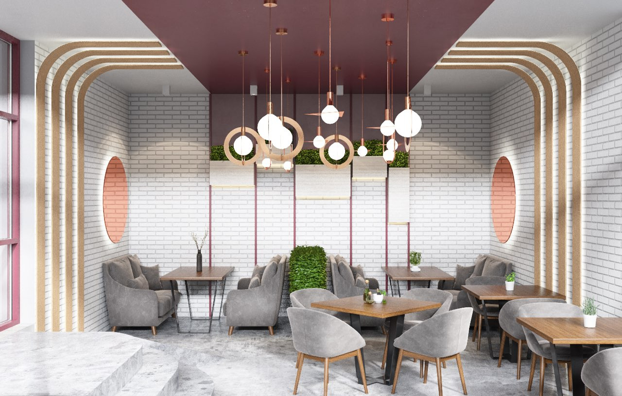 Дизайн-проект интерьера кафе-пекарни