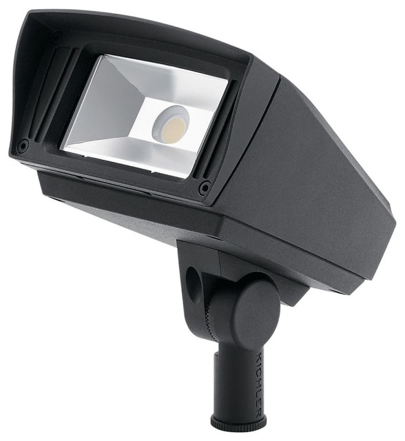 CSeries 4000K LED KnuckleMount Outdoor Flood Light, Textured Black, 7