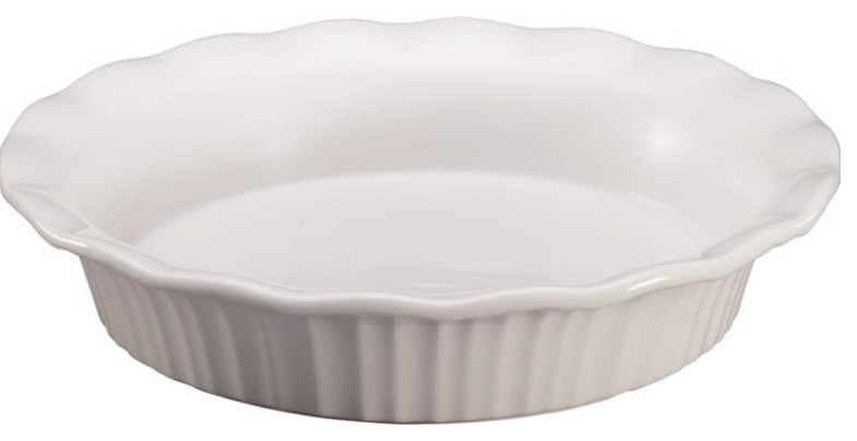 Corningware 1117314 Pie Plate, French White, 9"