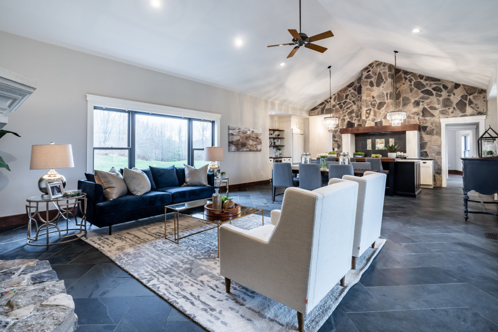 Caledon Modern Farmhouse Kitchen Toronto by Lori Pedersen Home