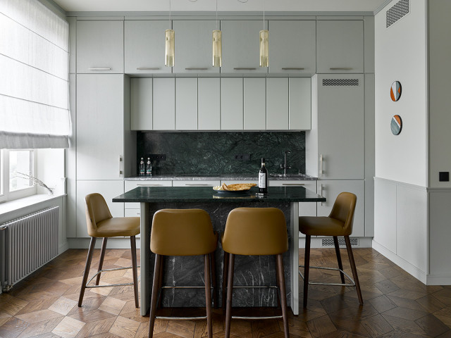 Квартира в новостройке contemporary-kitchen