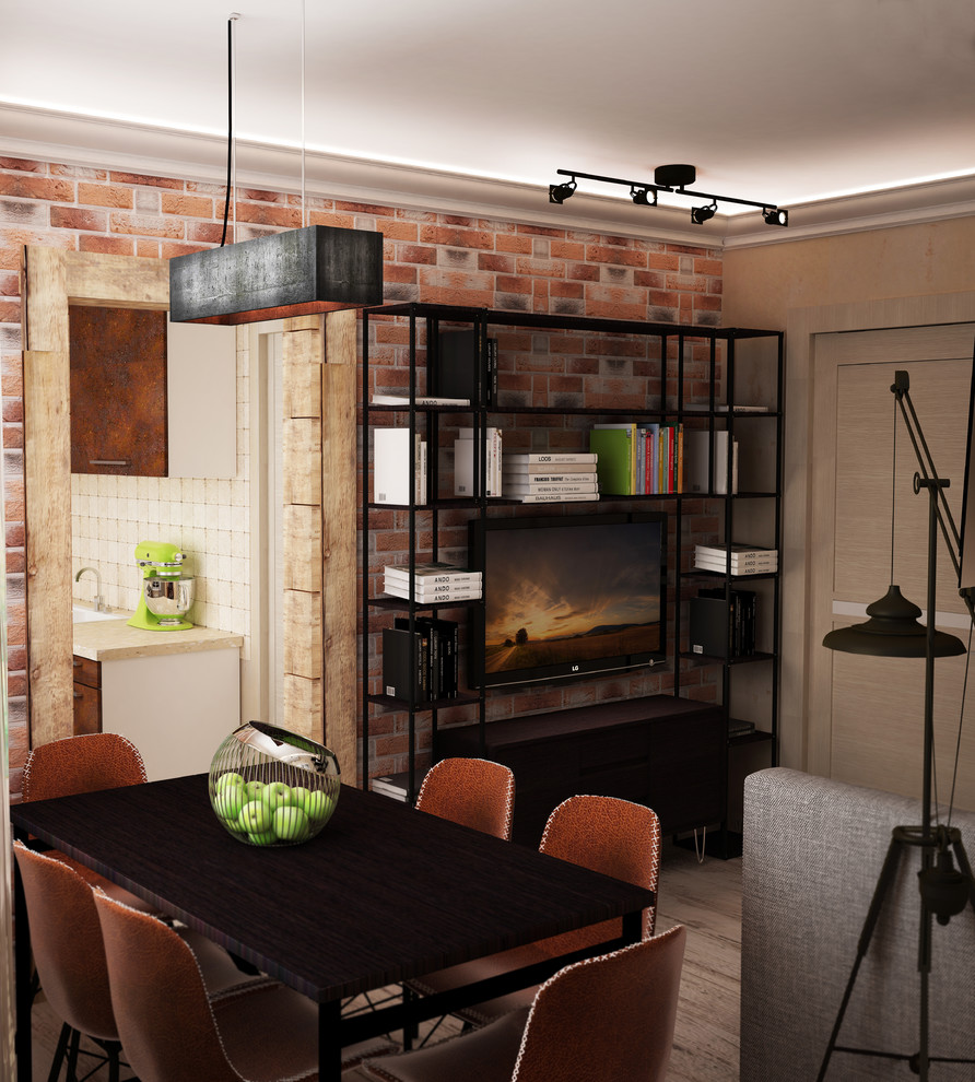 Дизайн-проект небольшой квартиры в стиле ЛОФТ