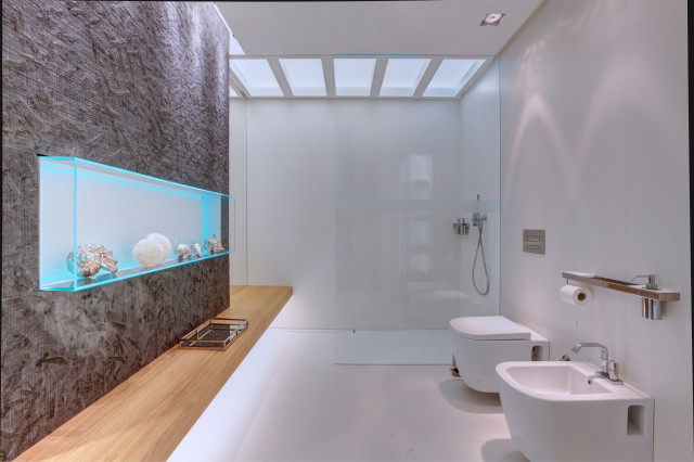 Casa al mare contemporary-badrum