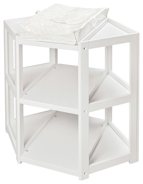 white diaper changing table