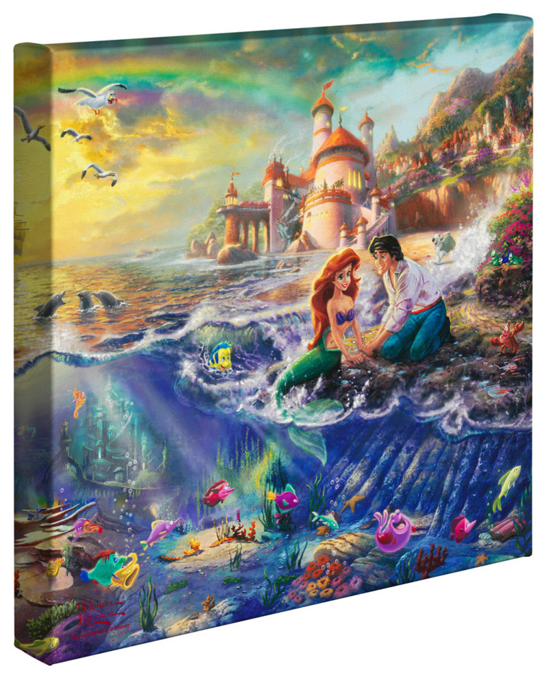 Little Mermaid The, Gallery Wrapped Canvas, 14"x14"