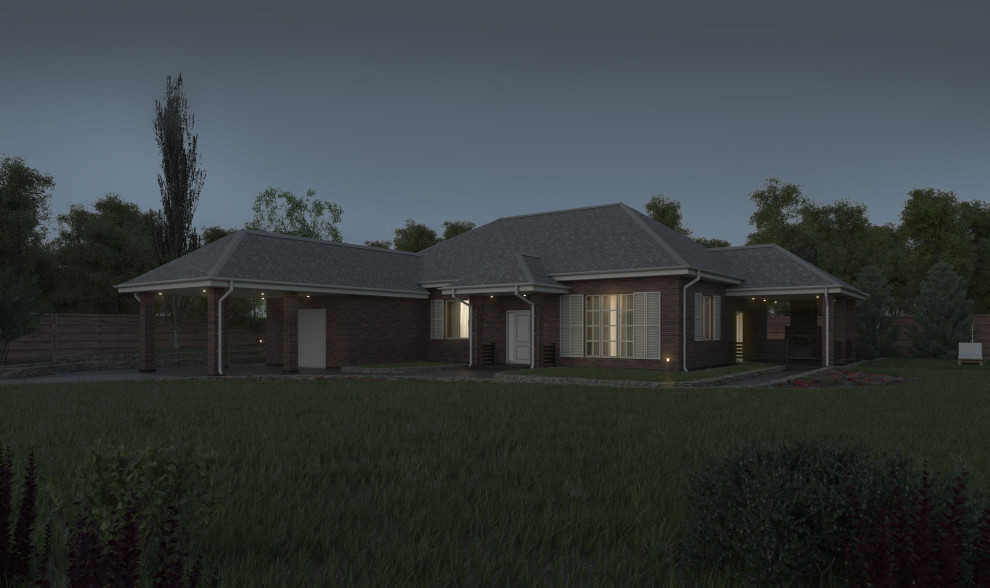 Одноэтажный жилой дом