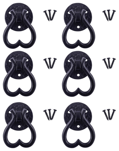 Pulls Black Iron Heart Drop Drawer Pulls And Knobs