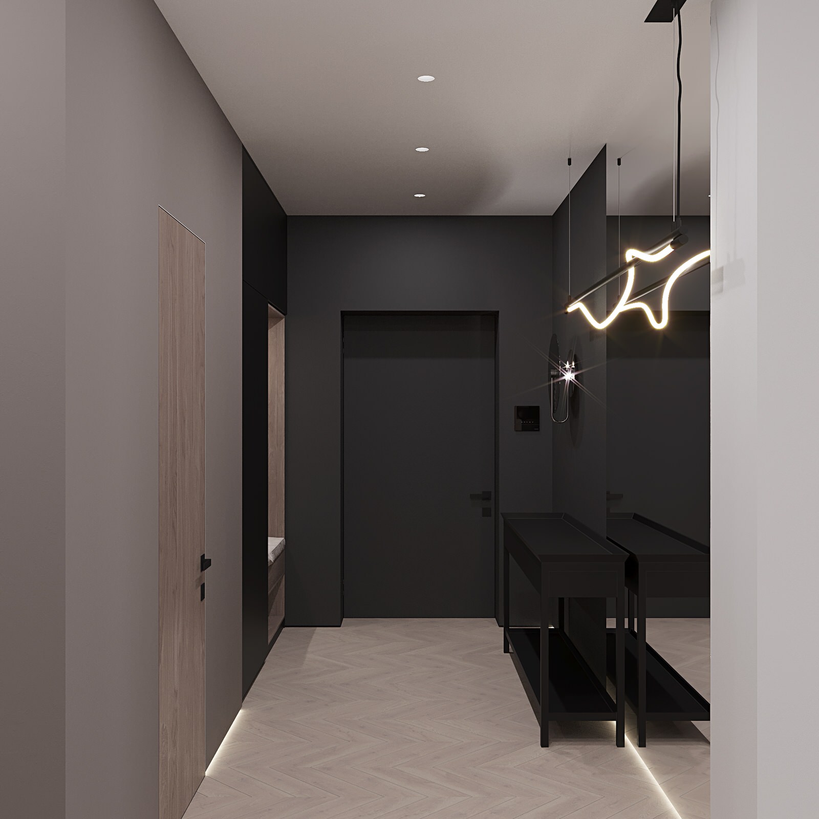 Дизайн интерьера квартиры 160м2 в Хамовниках