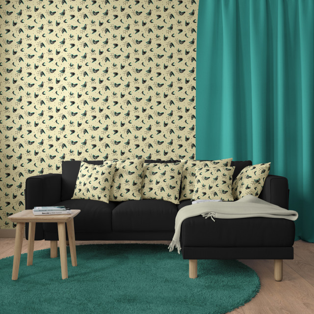 Wallpaper retro-dagligstue