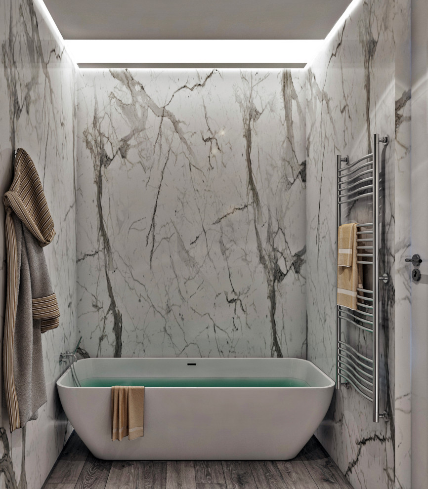 Дизайн квартиры в современном стиле в жилом квартале бизнес-класса «1147»