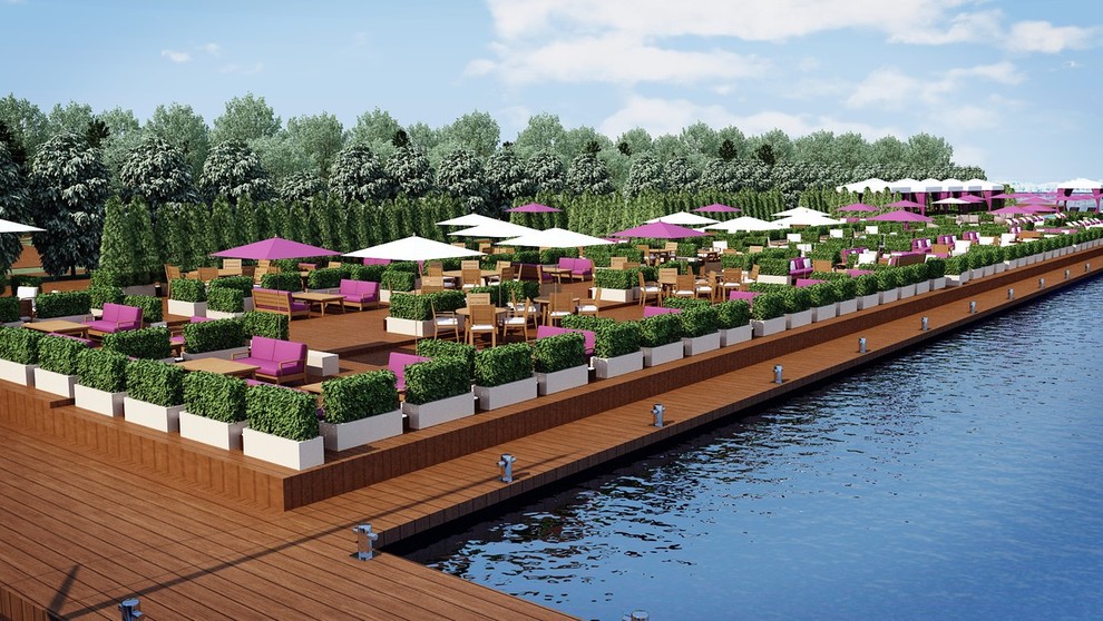 Поселок и Яхт-клуб. Эскиз и концепт